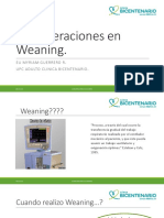 Consideraciones en Weaning Final PDF