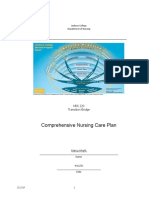 Comprehensive Nursing Care Plan: Jackson College Department of Nursing