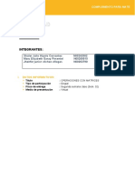 Práctica de Campo 1. Matrices y Determinantes