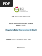 Plantilla Plan de Gestion de Los Recursos Humanos