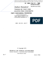 Indian Standard: Methods of Test For Aggregates For Concrete