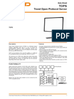 Trend Open Protocol Server: Data Sheet