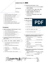 End of Term 1 Standard Test A: Listening