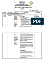 Learner'S Weekly Home Learning Plan: Grade 11-COMMITTED Date: October 5 - 9, 2020