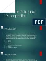 Reservoir Fluid and Its Properties