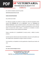 Carta de Presentación