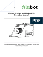 Filabot Original and Filabot EX2 Operation Manual: Filabot Vermont, USA, Earth 1-802-505-6772