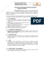 Asignación y Comunicación de Responsabilidades en SST