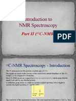 Introduction To NMR Spectroscopy: Part II (C-NMR)