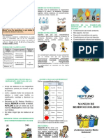 Triptico Manejo Residuos Solidos