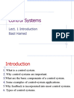 Control Systems: Lect. 1 Introduction Basil Hamed