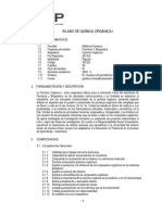 Silabo Química Orgánica I PDF