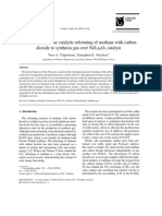 Kinetic Study of The Catalytic Reforming of Methane With Carbon Dioxide To Synthesis Gas Over Ni - La2O3 Catalyst PDF