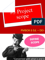 #5 Project Scope: Pmbok 6 Ed. - Dei