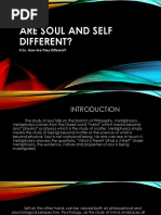 Are Soul and Self Different?