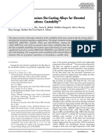 Evaluation of Magnesium Die Casting Alloys For Elevated Temperature Applications