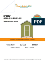 Gable Shed Plan: Free Streamlined Version