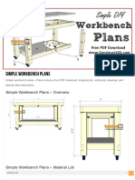 Simple Workbench Plans - Construct101 PDF