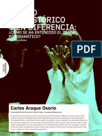 Carlos Araque Osorio - TEATRO POSHISTÓRICO O EN DIFERENCIA CÓMO SE HA ENTENDIDO EL TEATRO POSDRAMÁTICO PDF