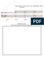 Analyze Given Chords Based On Key Signature. Make Sure To Notate Whether Major or Minor (25 Points) Key