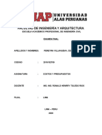 Examen Final de Costos y Presupuestos