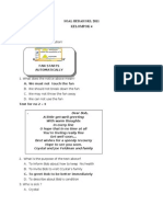 SOAL Prediksi UN Bahasa Inggris SMP 2010/2011