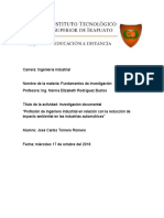 Ingeniero Industrial y El Medio Ambiente