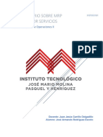 Administración de Operaciones II (Cuestionario Sobre MRP en El Sector Servicios)