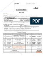 Sales Contract 购买合同: Hunan HM Machinery Co.,Ltd