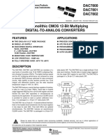 DAC7800 DAC7801 DAC7802: Features Applications