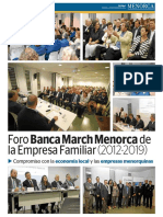 Foro Banca March Menorca de La Empresa Familiar (2012-2019)