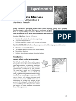 Experiment 9: Precipitation Titrations