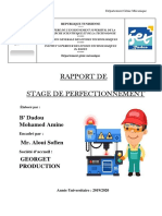 Bendadou Rapport de Perfectionnement 1 PDF