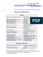 Pt. Surya Pratama Adirajasa: Reference List 0f Project