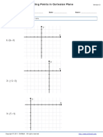 Worksheet Plotting Points in Cartesian Plane Version 2