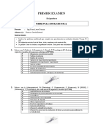 Primer Examen: Gerencia Estrategica