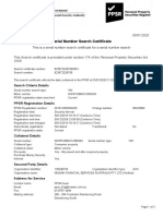 Serial Number Search Certificate