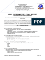 HEMS Coordinator's Final Report