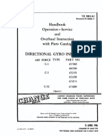 Directional Gyro Indicators: Handbook Operation - Service and Overhaul Instruction With Parts Catalog