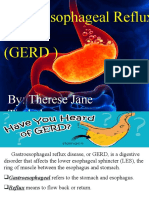 Gastroesophageal Reflux Disease (Gerd) : By: Therese Jane Timbalopez