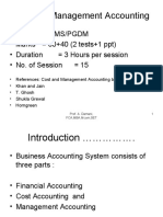 Cost and Management Accounting