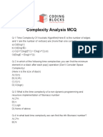 Complexity Analysis MCQ