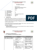 Programacion Curricular Asistencia en Usuario Oncologico