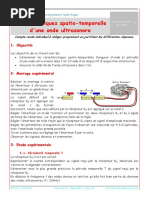 TP - Caracteristiques Spatio-Temporelle D Une Onde Ultrasonore