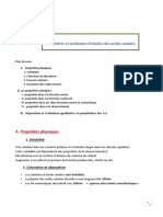 Propriétés Et Méthodes D'études Des Acides Aminés PDF