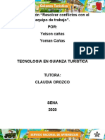 Evidencia 10 Presentación "Resolver Conflictos Con El Equipo de Trabajo".