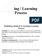 Teaching Learning Process