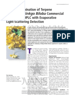 Rapid Determination of Terpene Lactones in Ginkgo Biloba Commercial Products by HPLC With Evaporative Light-Scattering Detection