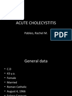 Acute Cholecystitis: Pableo, Rachel M