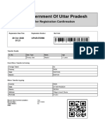 Government of Uttar Pradesh: Traveller Registration Confirmation